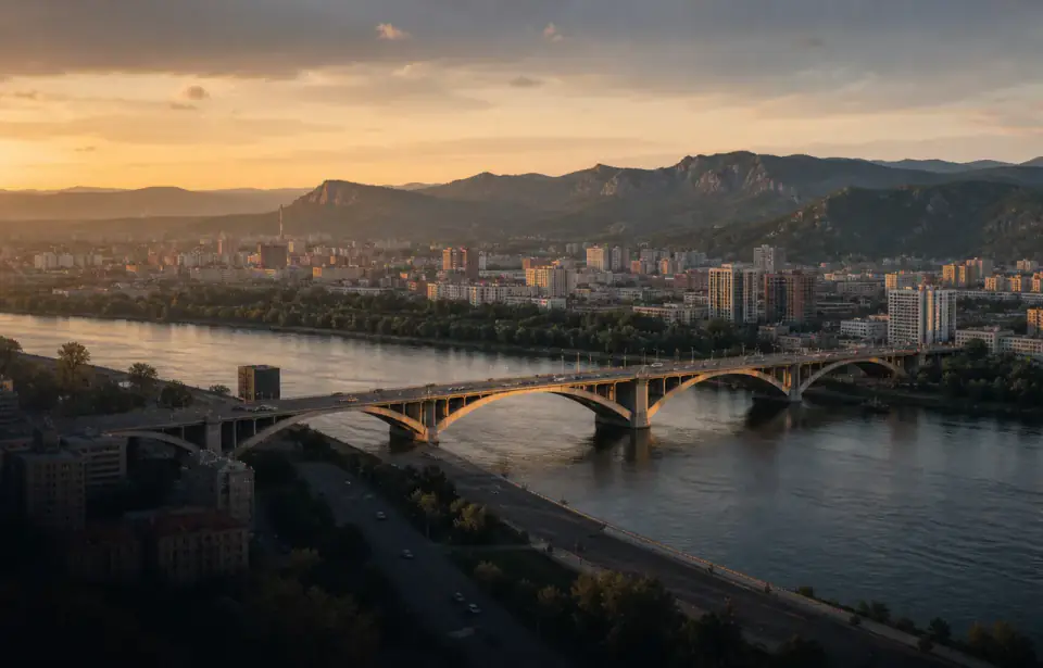 Панорама города Красноярск