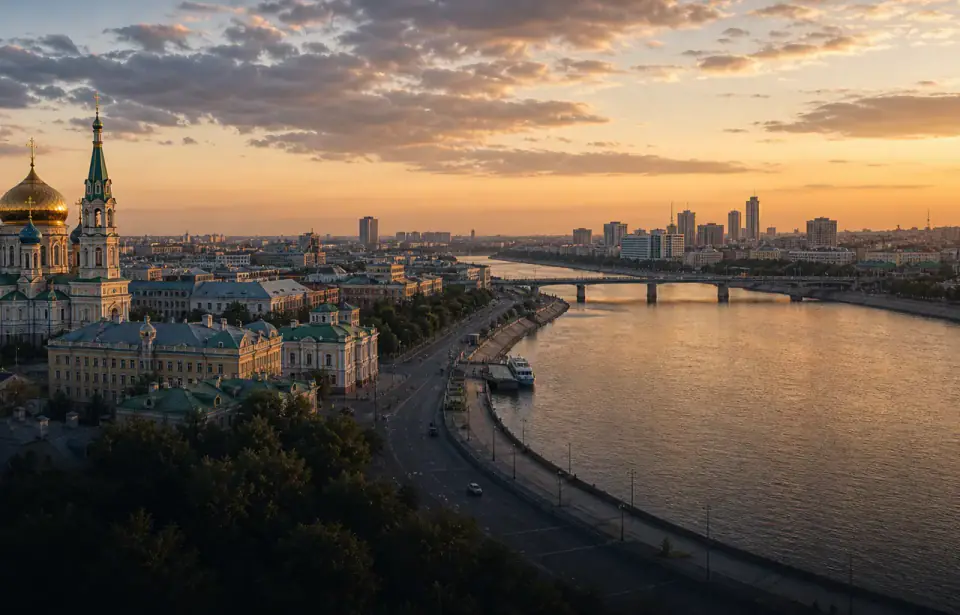 Панорама города Омск