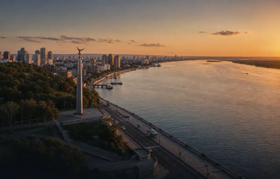 Панорама города Самара