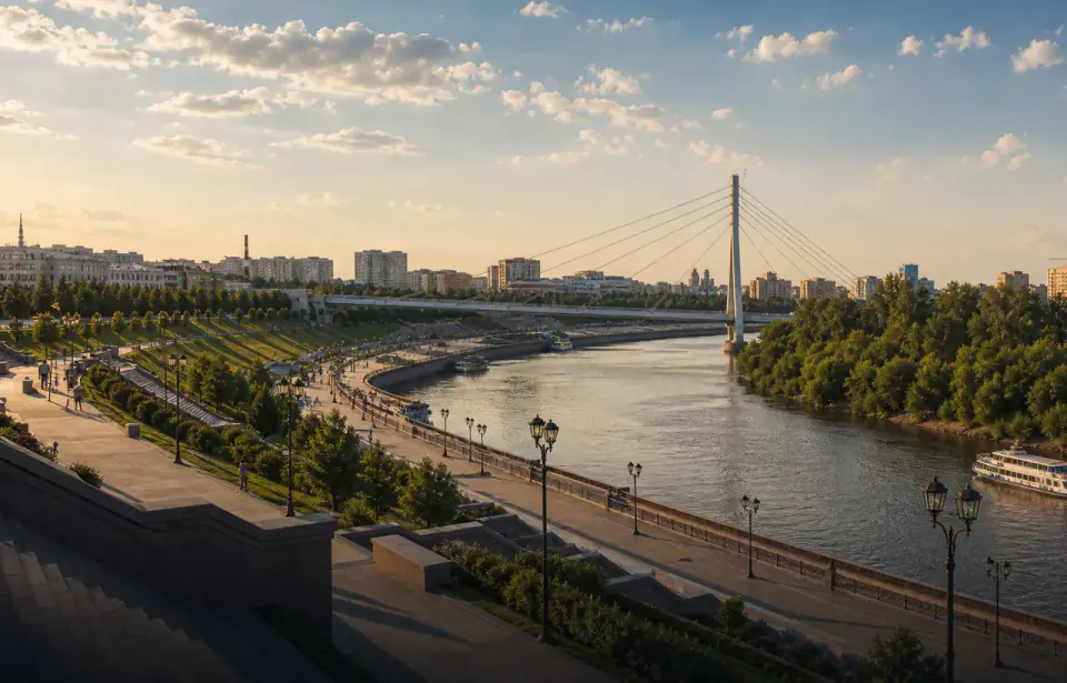 Панорама города Тюмень