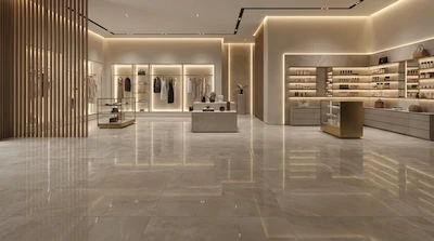 Укладка плитки в коммерческих помещениях