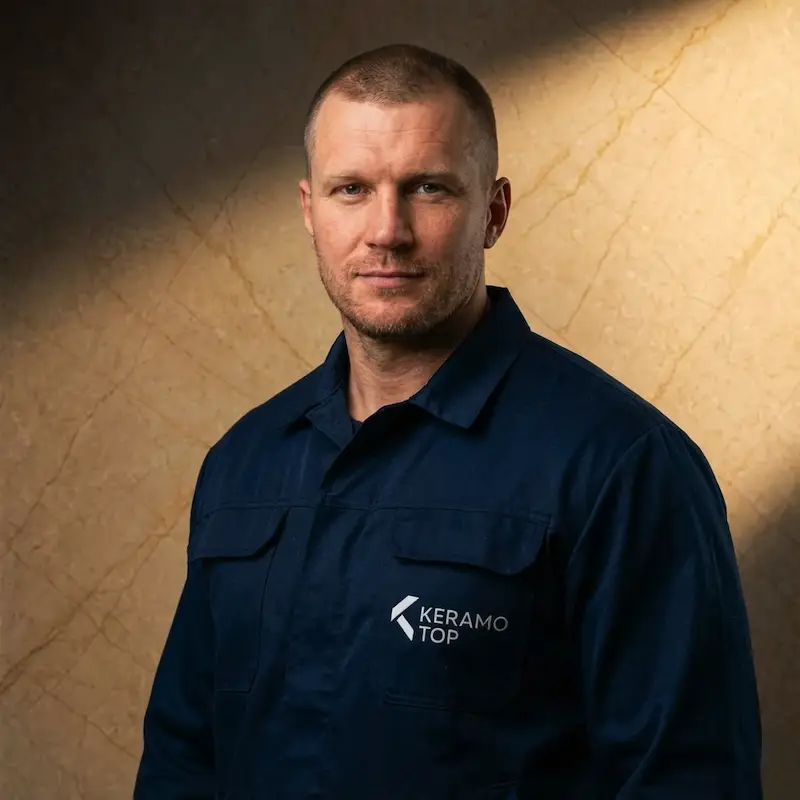 Александр — старший мастер по крупному формату 120×60 и 120×240